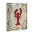 thumbnail image 2 of Stupell Industries Coastal Lobster with Gingham Kitchen Charm Canvas Art, 16 x 20, by Vero Illustrates, 2 of 8