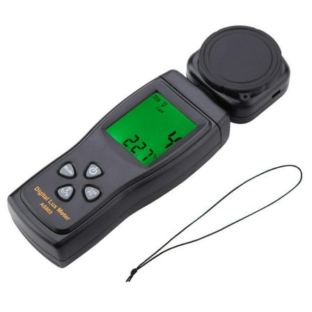 ARCADORA Digital Lux Meter 200000 Lux AS803 Portable Illuminance Meter Backlight Max Min Data Hold Agriculture Lighting Control