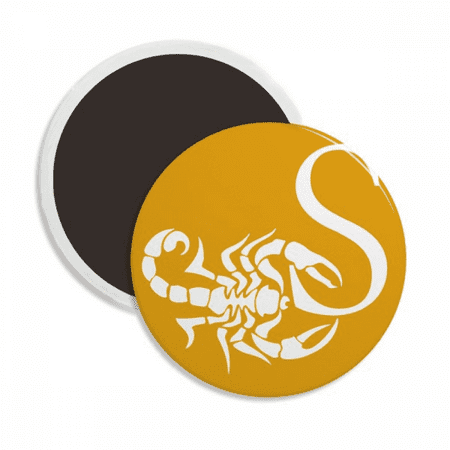 

Scorpion Natural Insect Letter Round Ceracs Fridge Magnet Keepsake Decoration