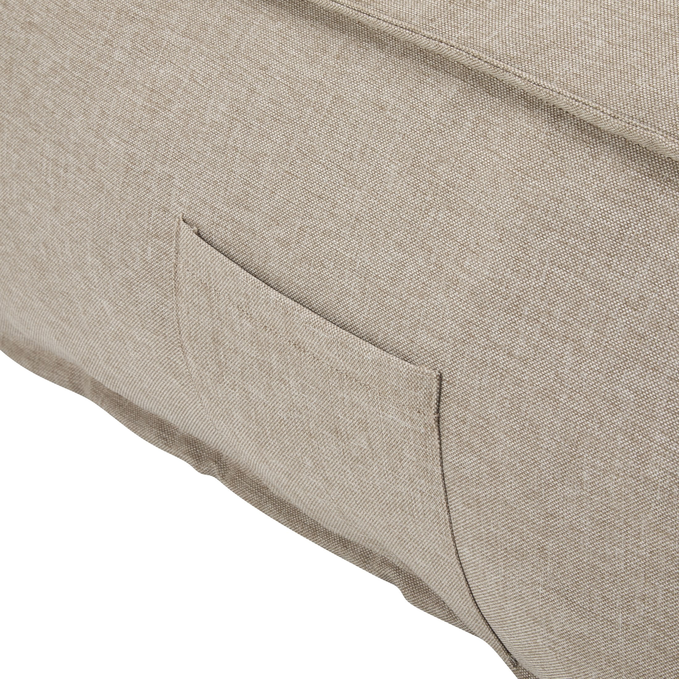 Christopher Knight Home 48" Outdoor Bean Bag Lounge Chair, Plush Foam Filled, Patio Garden Seating, Beige