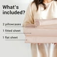 thumbnail image 3 of Hitime 4PC Bamboo Queen Sheet Set, Deep Pocket Fit 16", Breathable Super Soft Luxury Hotel Style Home Decor Queen Size Sheet Set, Gift for Women, Men - 2 Pillowcases, 1 Flat Sheet, 1 Fitted Sheet, 3 of 9