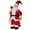 Red-2, variant on Santa Claus Doll Christmas Decoration, 12 Inch Festive Santa Figure for Tabletop Display, Holiday Party Decor for Indoor Outdoor Home Decor