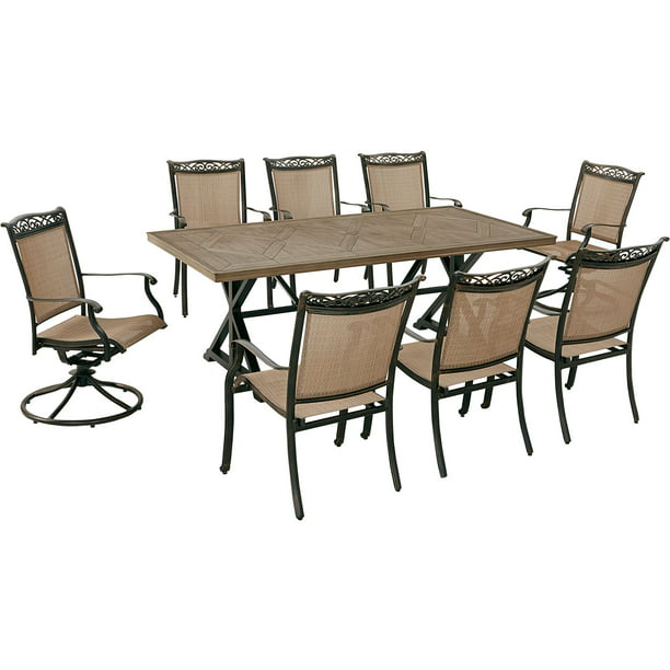 Outdoor Dining Set With 6 Chairs, Outdoor Dining Chairs For Farmhouse Table