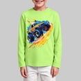 thumbnail image 2 of mgoYE Boys Long Sleeve Sweatshirt 2T 3T 4T 5T, Casual Cotton Hoodie Cartoon Graphic Crewneck Tops Tees Shirt for Kids Toddler Boy(Green,13-15 Years), 2 of 5
