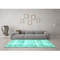 thumbnail image 3 of Ahgly Company Indoor Rectangle Persian Turquoise Blue Traditional Area Rugs, 8' x 10', 3 of 4
