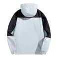 thumbnail image 3 of Dresfit Rain Jacket for Men with Hood Breathable Hooded Windbreaker Jacket 2026 Summer Zip Up Long Sleeve Hiking Outwear Packable Big and Tall Raincoats 4XL, 3 of 7