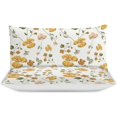 thumbnail image 3 of HAHDAXIA Yellow Flower Bedding Solid Comforter Set for All Seasons,3 Pieces(1 Comforter+2 Pillowcases),Soft Microfiber Bedding Set Full(79"x90"), 3 of 7