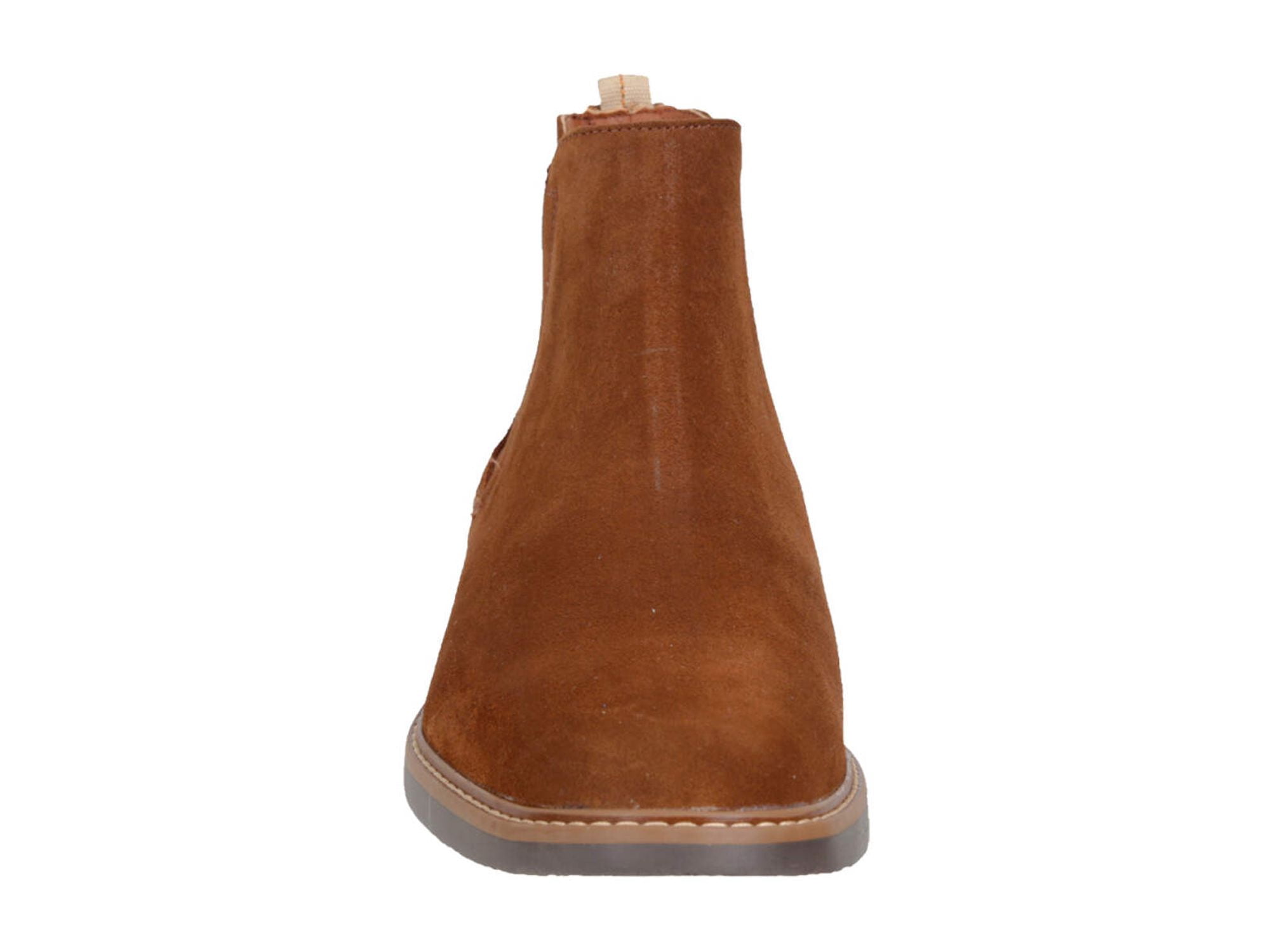 NEW TRIPLES leather chelsea casual boots - enzo in brown ENZO TESOTI CHELSEA BROWN LEATHER ANKLE BOOTS MEN main image 3