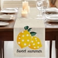 thumbnail image 3 of Table Runners 72 Inches Long Dress Scarves, Yellow Lemons Farmhouse Kitchen/Dining Table Runner, Coffee Tablerunners, Summer Botanical Farmhouse Rustic 18x72 Inch, 3 of 9