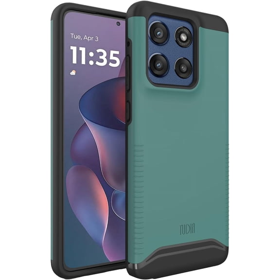 TUDIA Merge for Motorola Moto G Stylus 5G 2025 Case, Dual Layer Shockproof Rugged Grip Protective Cover, Hunter Green