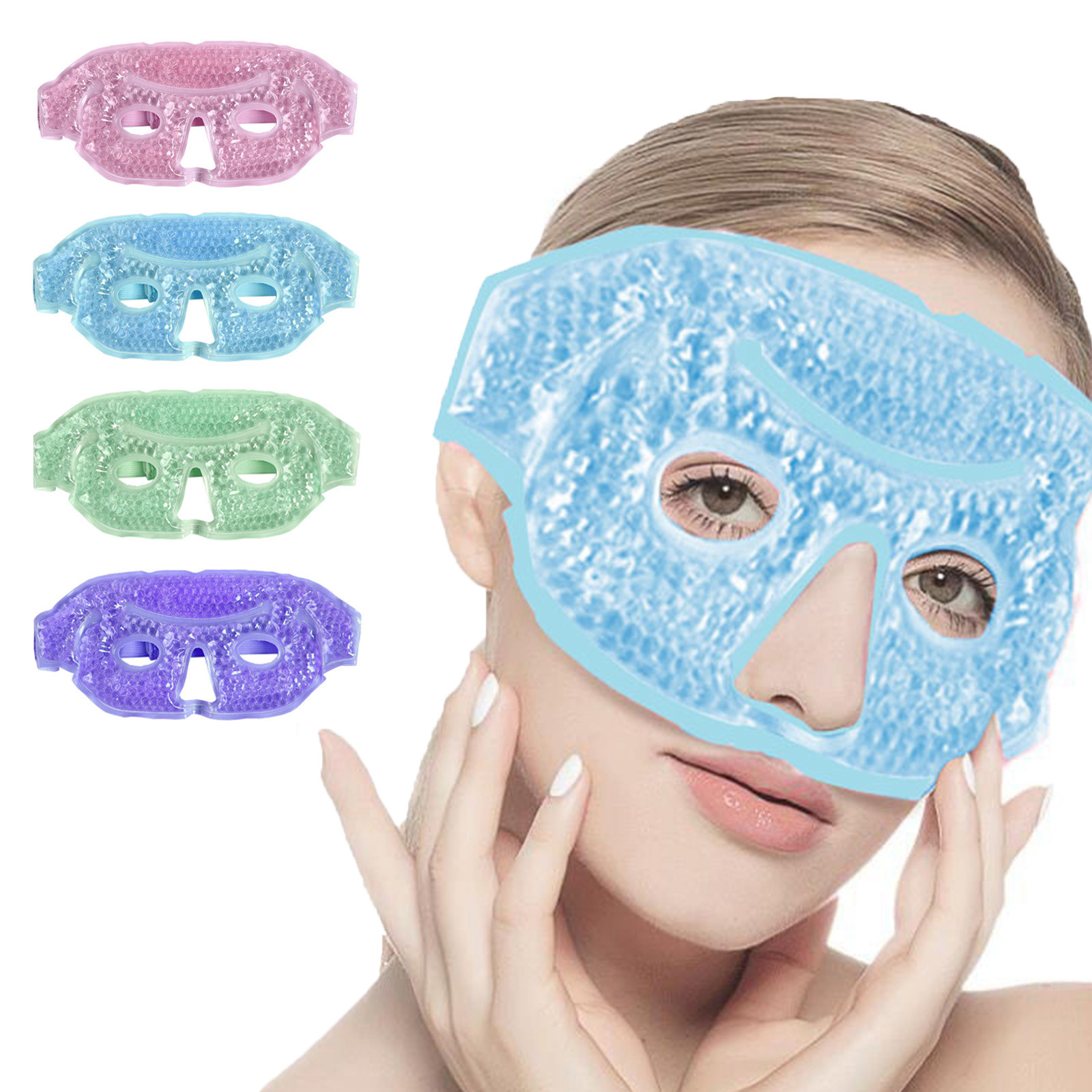Half Face Mask Gel Ice Pack Eye Mask Lce Applicator Half Face Eye Mask