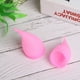 thumbnail image 3 of Copa menstrual reutilizable de silicona para mujer, segura para la menstruación, copa de higiene femenina (rosa LS), 3 of 11