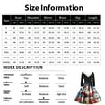 DENGDENG Christmas Dresses Women Xmas Snowflake Santa Deer Print ALine