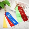 thumbnail image 4 of Uxcell Award Ribbons Five Place, 5th Winner Ribbons with Even Card and Rope, Red 10Pcs, 4 of 6