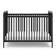 Storkcraft Pasadena 3in1 Convertible Baby Crib, Black