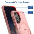 thumbnail image 4 of Dteck for Samsung Galaxy S25+ Case with Stand, Heavy Duty Military-Grade Protection Rugged Case for Galaxy S25 Plus Compatible with MagSafe, Kickstand Shockproof Phone Cover for S25 Plus,Pink, 4 of 5