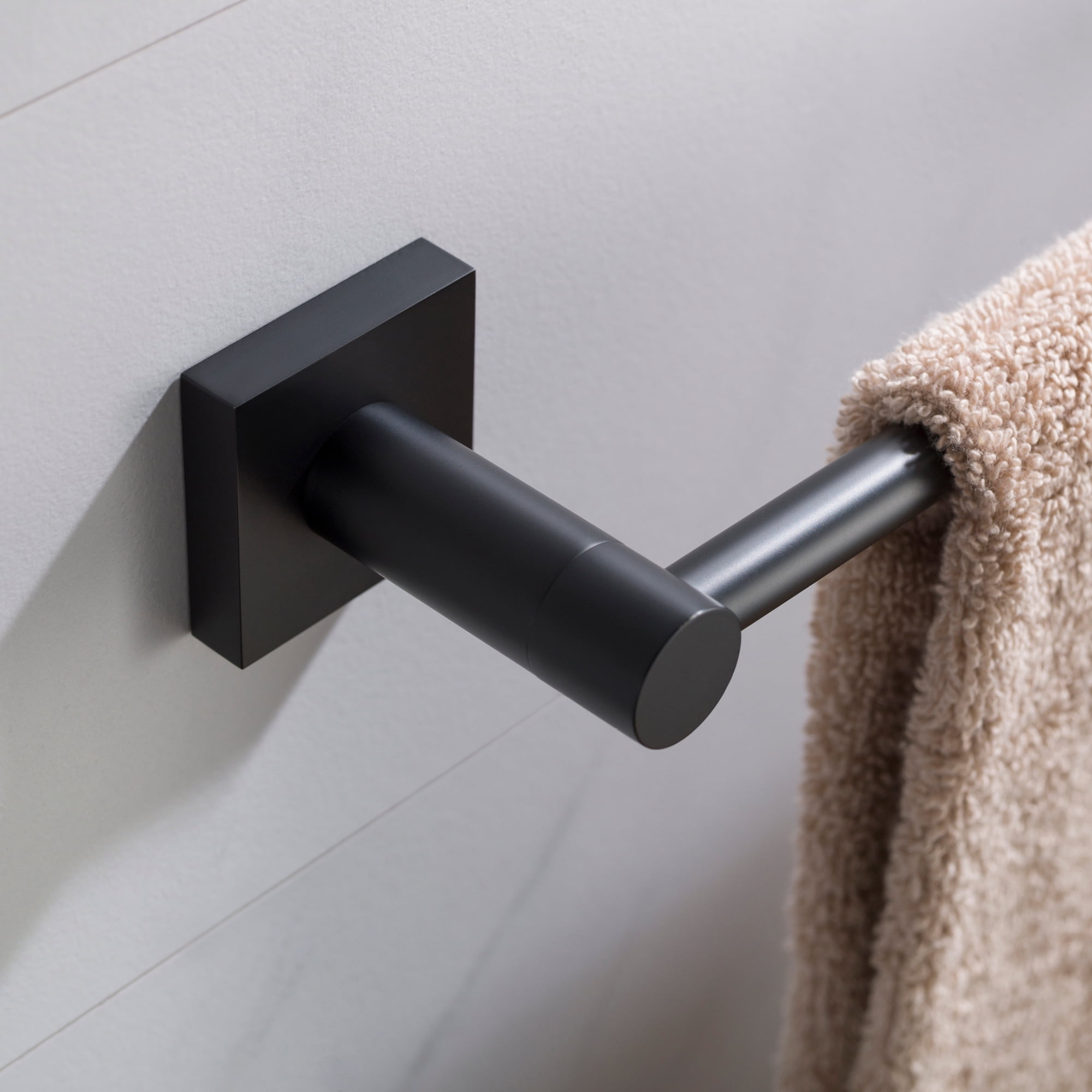 Kraus Bathroom 2.81" Towel Bars, Matte Black, 1.75"H