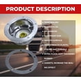 thumbnail image 4 of Aluminum Hub Cap with Gasket and Rubber Vent Plug - Trailer HUB Cap with Side Pipe Plug Replace 343-4013 7843-3434013 343013 38580513 411608P 4131103 9008P AM18010624 MER34013 R64013, 4 of 9