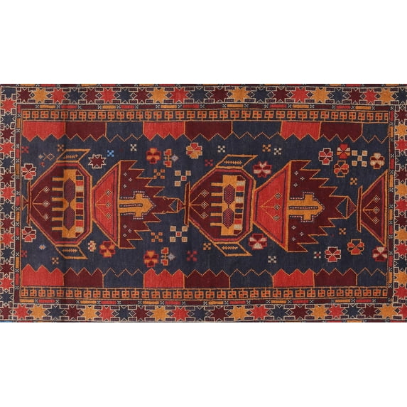 Ahgly Company Indoor Rectangle Traditional Chestnut Brown Persian Area Rugs, 7' x 9'