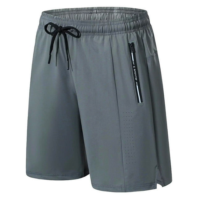 Mens Shorts Summer 7 Inch Casual Workout Running Shorts Breathable Lightweight Drawstring Fitting Track Shorts