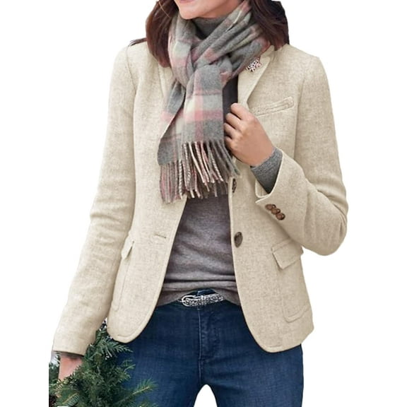 Sherrylily Women Long Sleeve Blazers Open Front Work Office Casual Blazer Jackets