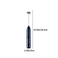 thumbnail image 3 of Dianli Household Wireless Milk Frother Rechargeable Handheld Coffee Whisk Egg Beater 1200mAh USB 3-Speed Foam Maker Food Grade Stainless Steel for Lattes White Green Blue 26.5x3cm, 3 of 9