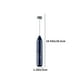 thumbnail image 3 of Espumador de leche inalámbrico de mano | Batería recargable por USB de 1200 mAh | Picador y agitador multifuncional para café, latte y comida para bebés | Incluye cabezal mezclador y cable | Blanco,, 3 of 7
