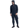 thumbnail image 3 of Haitryli Mens Anti-Static Bodysuit Coverall Zip Up Jumpsuit Spray Paint Uniform Work Clothes Navy Blue 4XL, 3 of 7