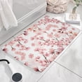 thumbnail image 3 of Pioneer Flower Floral Print Flannel Non Slip Door Rugs,Washable Door Mats Indoor,Decorative Door Mats,Dirt-Resistant and Absorbent Doormat for Entrance,Bedroom,Kitchen,Bathroom,23.5"x16", 3 of 5