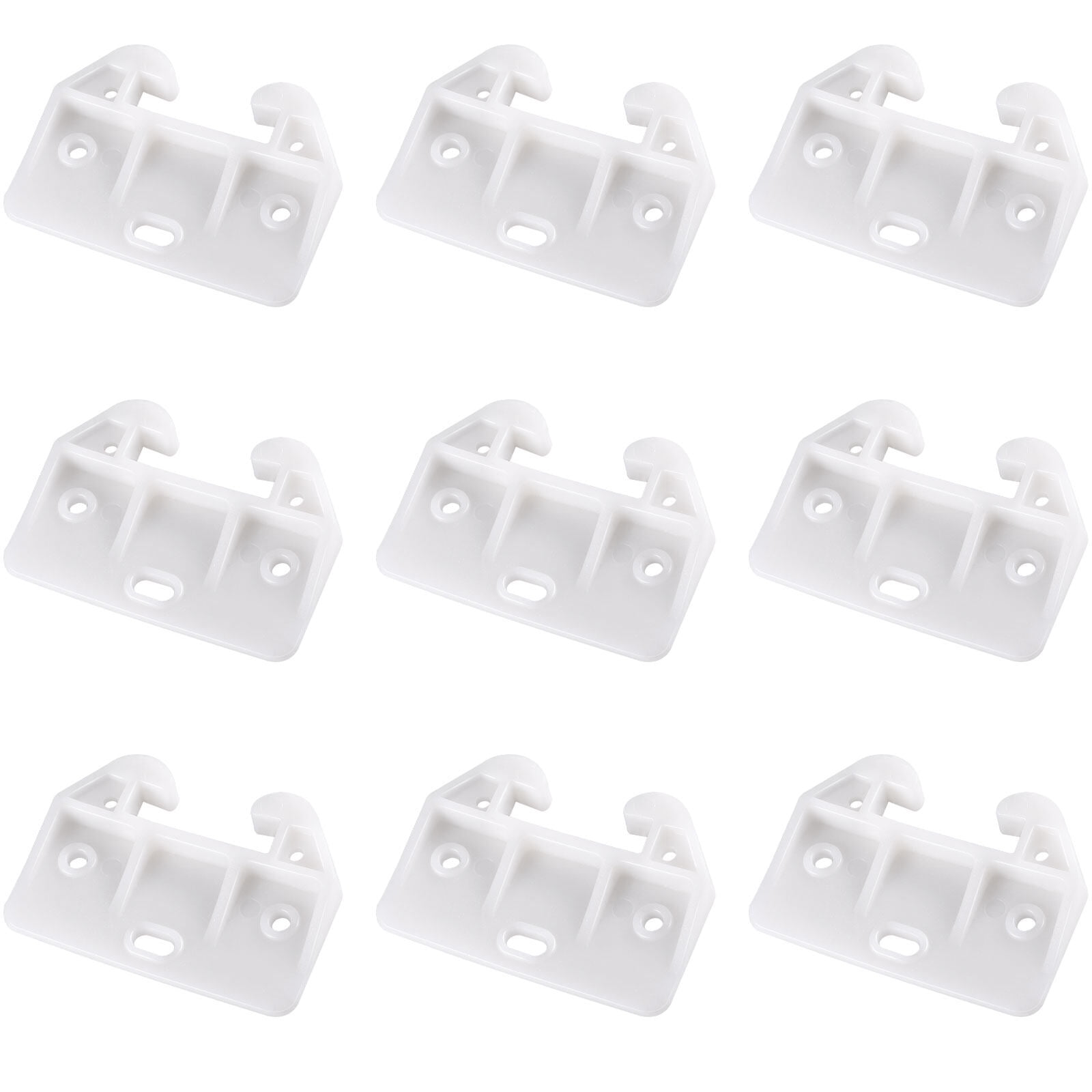 NUOLUX 10Pcs Plastic Drawer Guides Dresser Wardrobe Cupboards Drawer