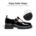 thumbnail image 2 of DREAM PAIRS Girls Mary Jane Shoes, Platform School Uniform Dress Shoes with Adjustable Buckle Strap, Chunky Sole T-Strap Casual Flats, 2 of 6