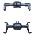 thumbnail image 1 of fastboy Aluminum Alloy 1/24 Front And Rear Axle Housings For FCX18 FCX24 Crawler 2pcs RC Car Accessories Replacement Parts Titanium, 1 of 6