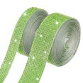 thumbnail image 1 of Cinta de cristal de rhinestone de 2 rollos de Uxcell, 0.5/1.1 pulgadas x 2 yardas para collar DIY [Verde claro], 1 of 1