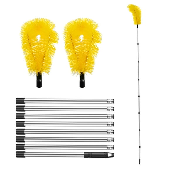 Gutter Cleaning Brush Telescopic Gutter Cleaner Enduring Gutter Cleaning Tools Easy to Clean Gutter Cleaning Brush for Cleaning Leaves Debris Window