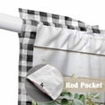 thumbnail image 4 of Green Eucalyptus Leaves Swag Valances for Windows 2 Pack, Kitchen Window Curtains 36 Inch Length, Vintage Art Farmhouse Wooden Privacy Swag Curtains for Living Room/Bathroom with Rod Pocket 36"x36", 4 of 8