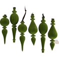 thumbnail image 2 of Christmas Tree Ornaments Set, Burgundy Velvet Flocked Christmas Ball Ornaments, Decorative Hanging Ornaments for Indoor Home Xmas Tree Decor, 6 Pack Holiday Christmas Decorations, 2 of 3