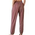 thumbnail image 4 of Wangscanis Women Sports Pants,Middle Waist Elastic Slacks, 4 of 6
