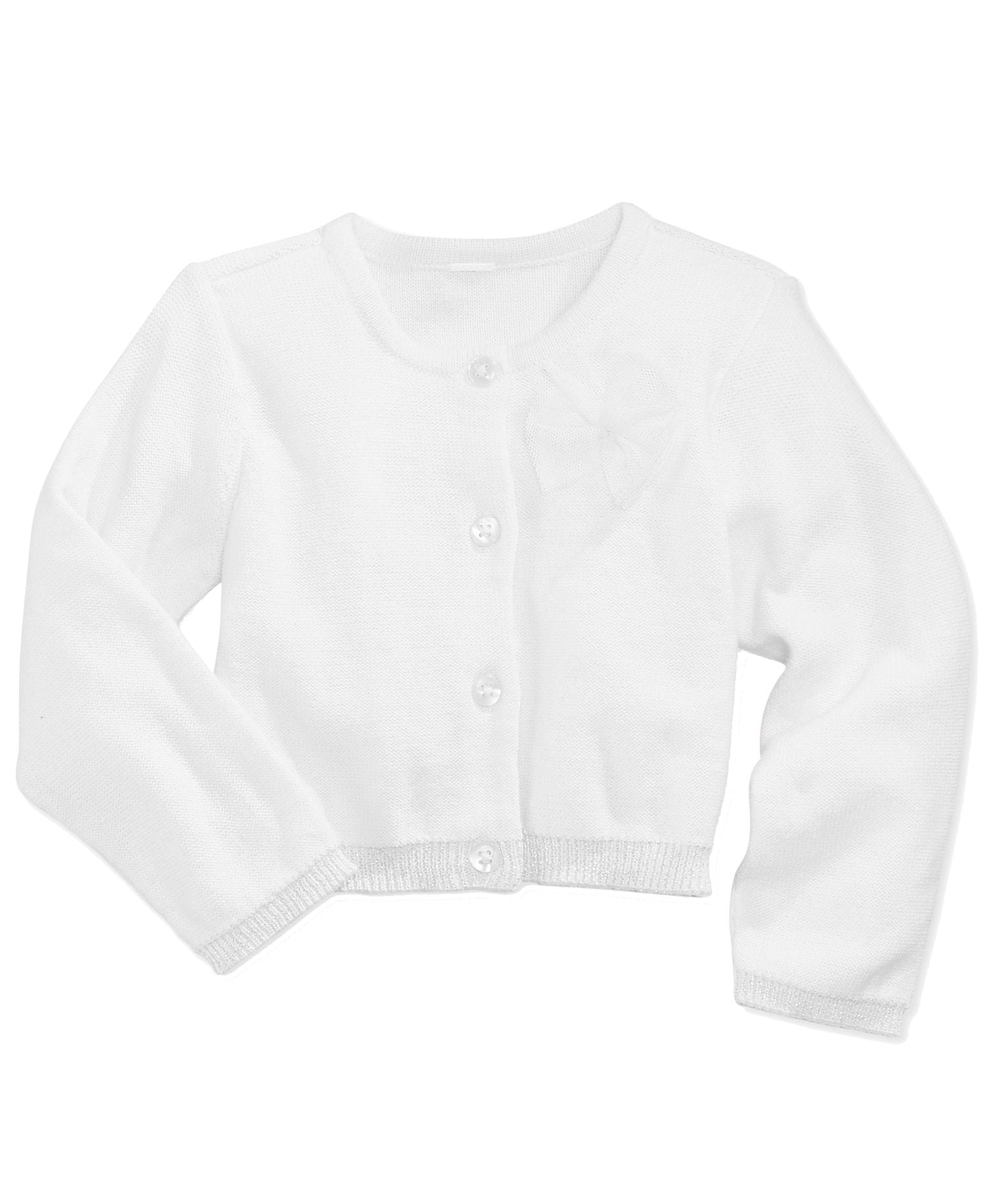 White cardigan sweater for baby girl Clearance