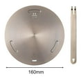 thumbnail image 1 of Plaque de Diffusion à Conduction Thermique pour Cuisinière à Induction de Cuisine en Acier Inoxydable, 1 of 10