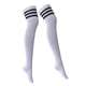 thumbnail image 3 of Rayas para mujer Calcetines altos por de Medias de cristal Calcetines de rayas negras Sunnimix Calcetines por encima de la rodilla, 3 of 8
