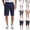 #02 Navy, variant on Men's Golf Shorts 12" Long with 4 Pockets Lightweight Casual Knee Length Short Quick Dry Hiking Work Travel Shorts ,M,#02 Black