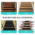 thumbnail image 4 of Kaskawise Non Slip Outdoor Stair Treads,6"x24"(15-Pack),Black Pre-Cut 80 Grit Anti Slip Grip Tape,Non Skid Heavy Duty Traction Adhesive Step Stripes for Staircase,Skateborad and Deck, 4 of 8