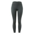 thumbnail image 5 of Leggings for Women Tummy Control High-Waist Slim-Fitting Tights Pocket -Lifting Yoga Pants,Dark Gray,S, 5 of 6