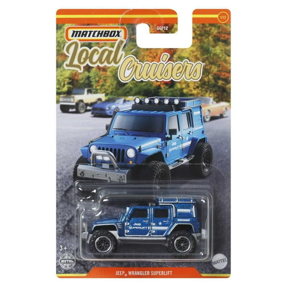 Matchbox Jeep Wrangler Supelift 1:64 Scale Vehicles for Toy Car Collectors & Kids Ages 3 Years Old & Up