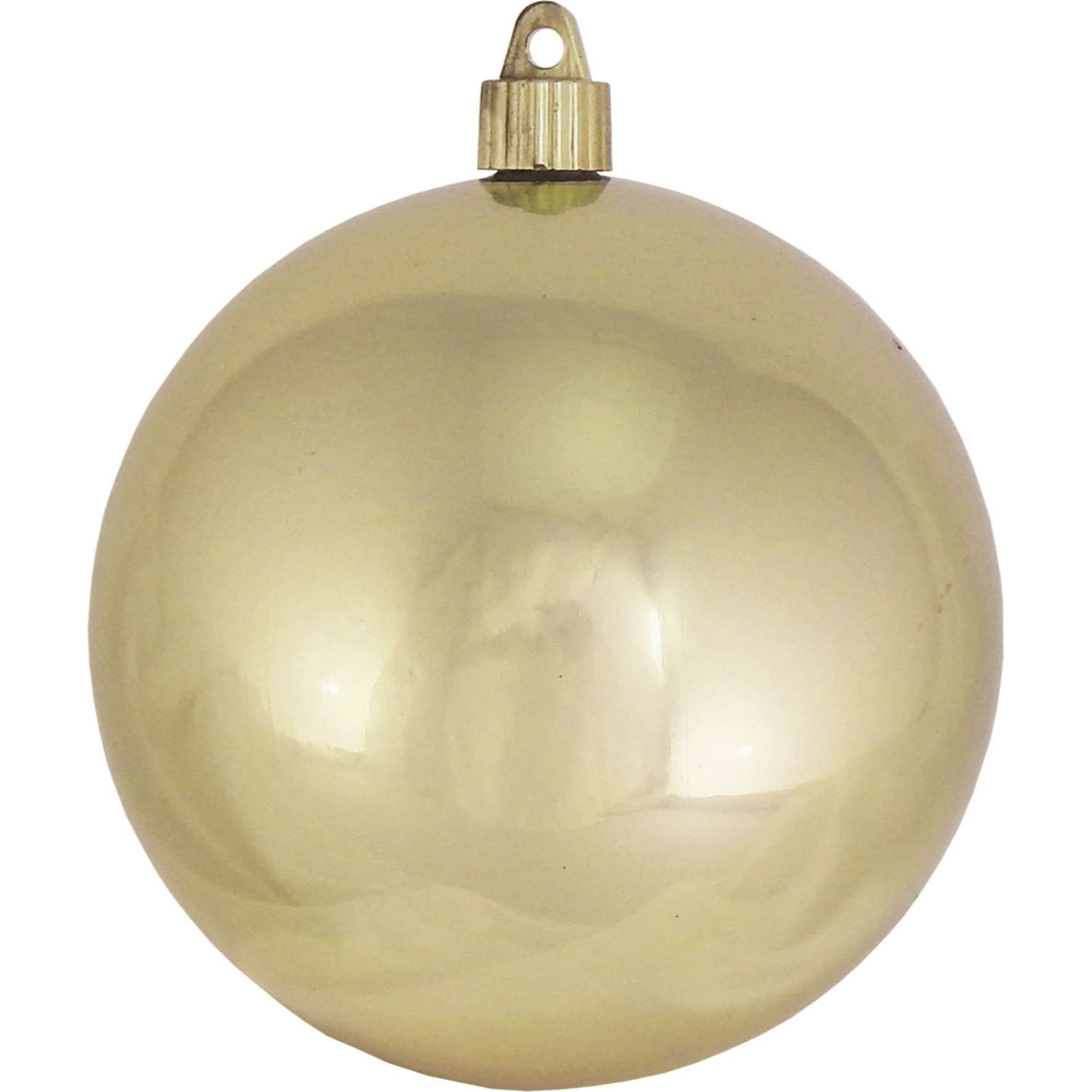 4ct Gilded Gold Shatterproof Shiny Christmas Ball Ornaments 4.75