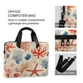 thumbnail image 4 of FORMRS 16" Laptop Bag Carrying Sleeve Case with Handle Travel Shoulder Briefcase, Blue Starfish, 4 of 8