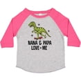 thumbnail image 3 of Inktastic Nana and Papa Love Me Dinosaur Grandson Boys Toddler T-Shirt, 3 of 5
