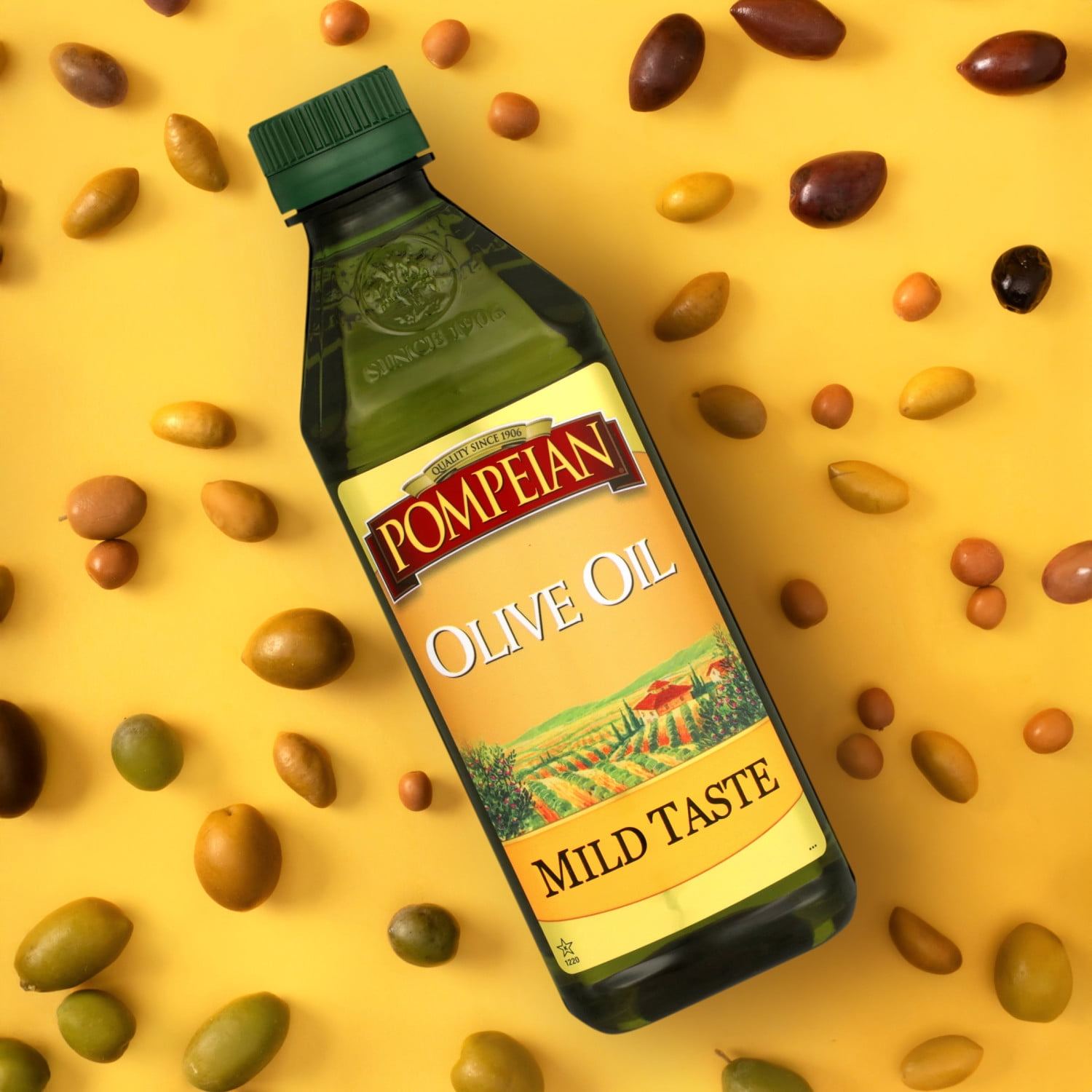 (6 pack) Pompeian Mild Taste Olive Oil - 16 fl oz