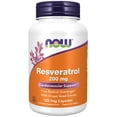 thumbnail image 1 of Supplement NOW Resveratrol natural 200 mg con vino tinto 120 cápsulas, 1 of 5