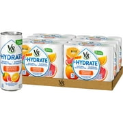 (24 Cans) V8 +Hydrate Plant-Based Hydrating Beverage, Orange Grapefruit, 8 Oz (4 pack)
